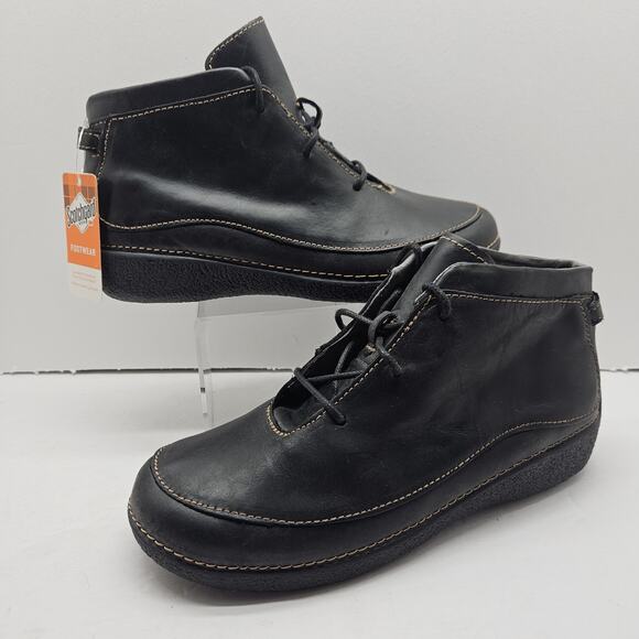 Duluth Trading Co Shoes - Duluth Trading Co Andina Womens Sz 9.5 Black Leather Chukka Ankle Boots NWT